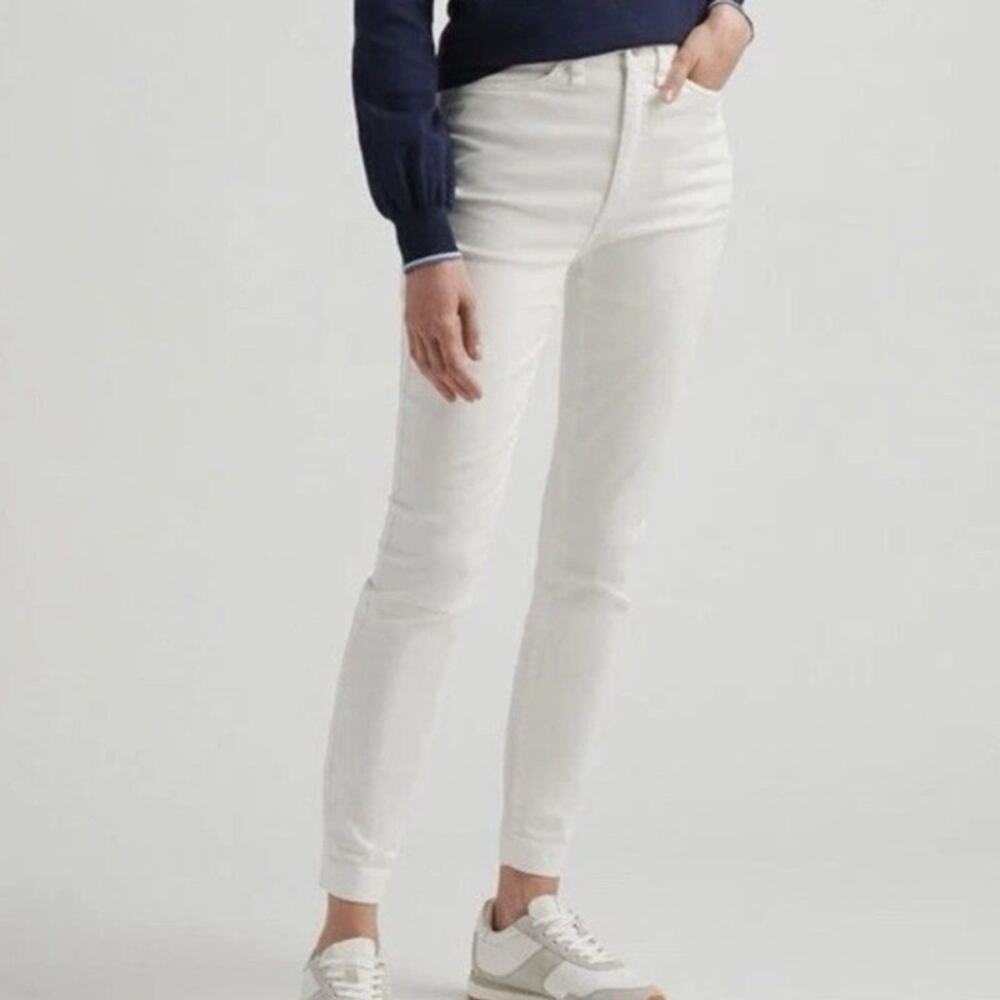 Peter Millar 8 White Karlie Stretch Sateen Golf Pants- Preppy, Quiet Luxury